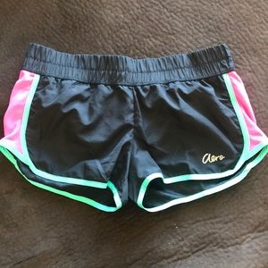 Black pink and mint aero shorts
